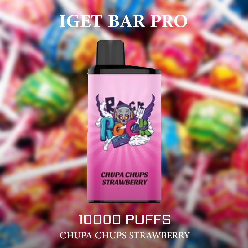iget bar pro chupa chups strawberry – 10000 puffs