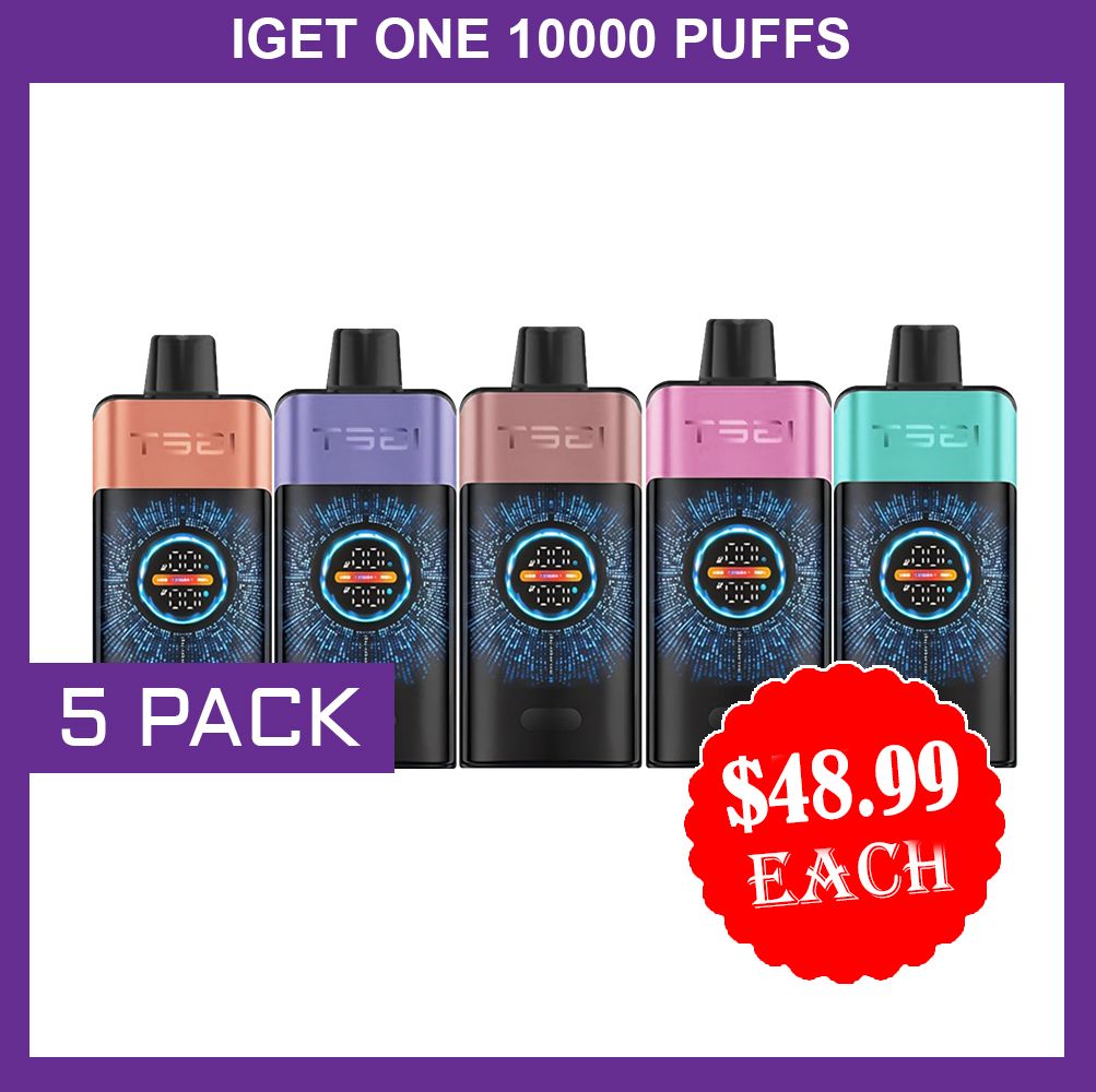 iget one 12000 puffs – 5 pack