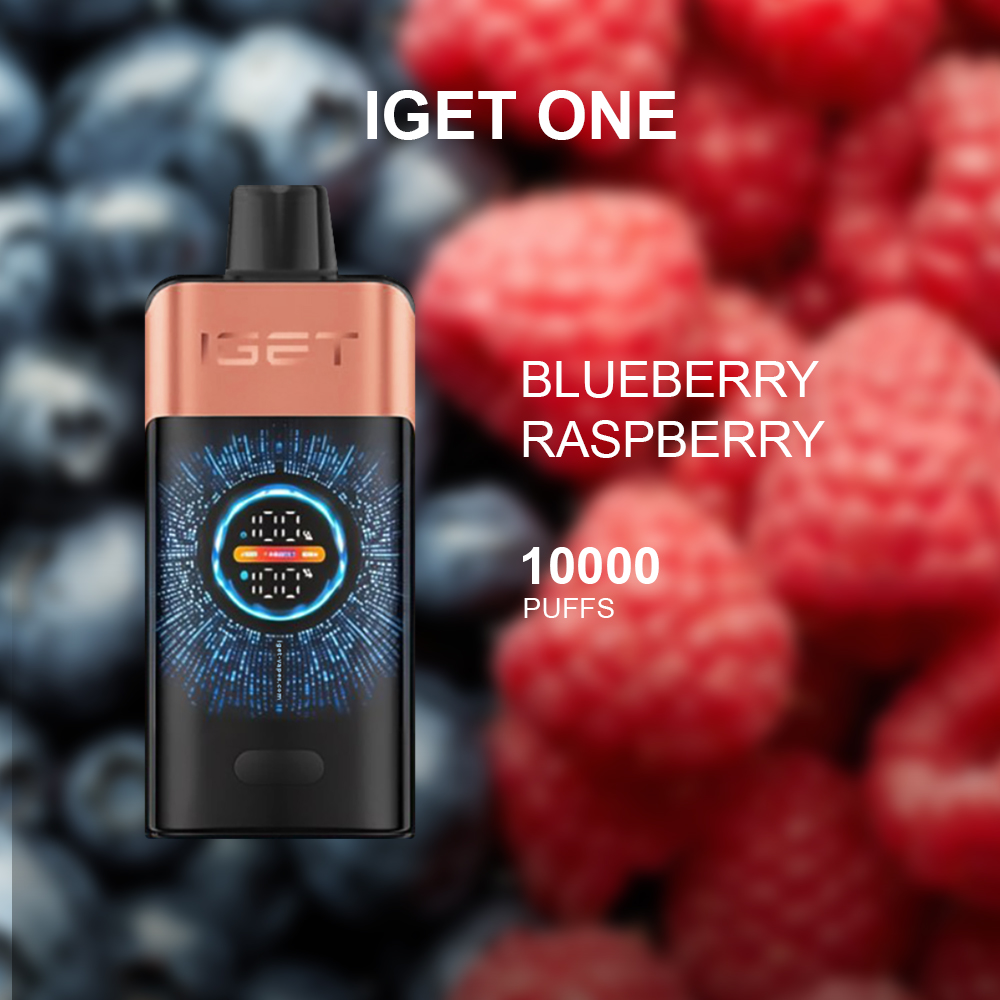 IGET ONE BLUEBERRY RASPBERRY – 12000 PUFFS iget one blueberry raspberry – 12000 puffs