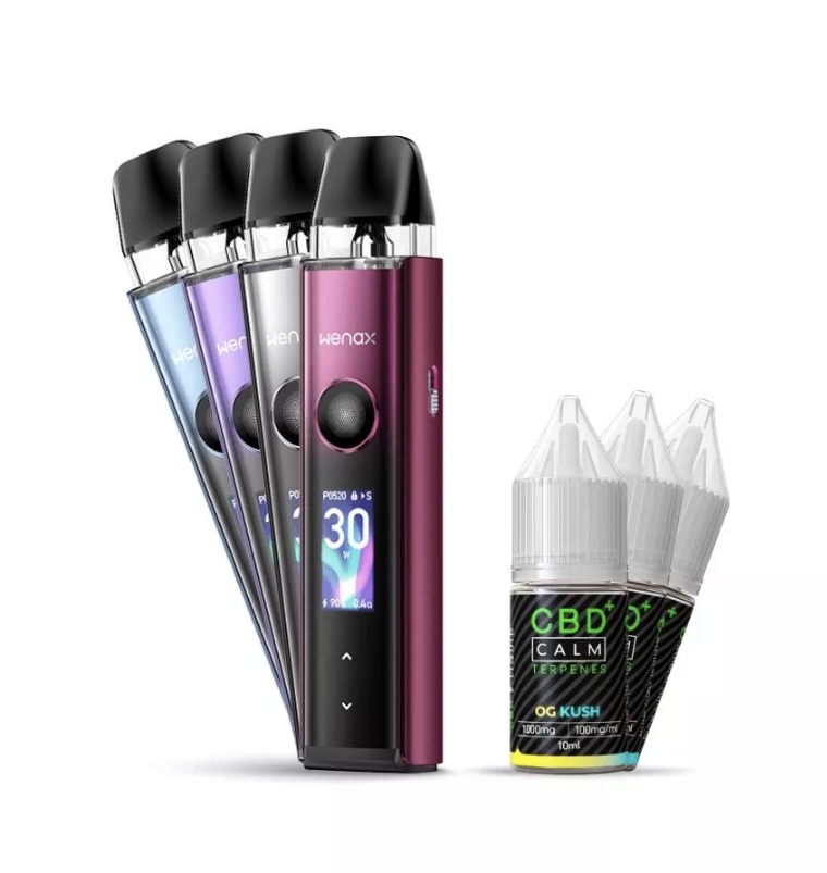 cbd terpenes vape pack with geekvape wenax q