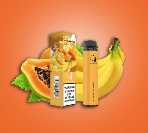 gunnpod banana papaya – 2000 puffs