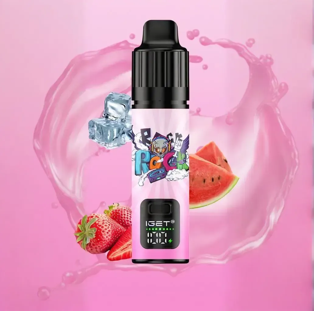 iget bar plus s3 10000 | strawberry watermelon lce delight – 10,000 puffs of crisp fruity bliss
